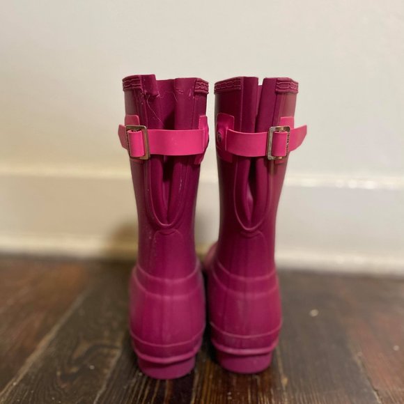 Hunter Original Short Back Adjustable Rain Boots - Picture 3 of 3